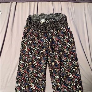 Jessica Simpson Floral Wide Leg Maternity Pants